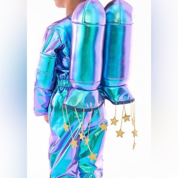 Pottery Barn Kids | Cosmic Sparkle Astronaut Light Up Space Suit Costume | 3T - Picture 4 of 16